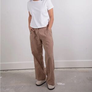 Sønderhaus Perfect Pants in Brown Gingham